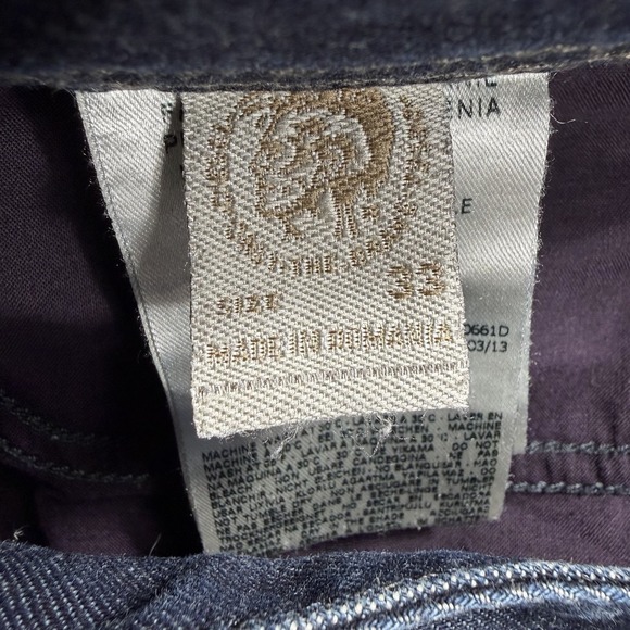 Diesel Safado Jeans Men's 32 (Actual 35x30.5) Slim Straight Streetwear Grunge - Picture 5 of 13